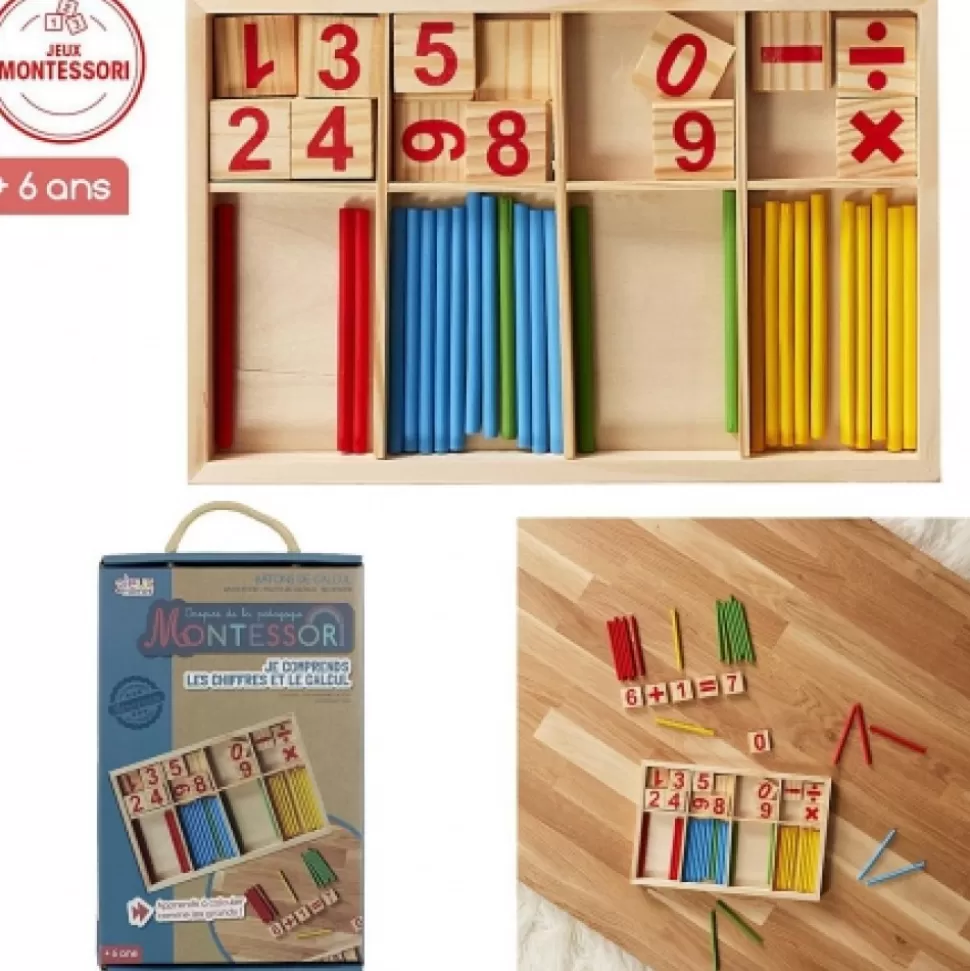 Shop Baton De Calcul Bois Jouets Et Jeux En Bois