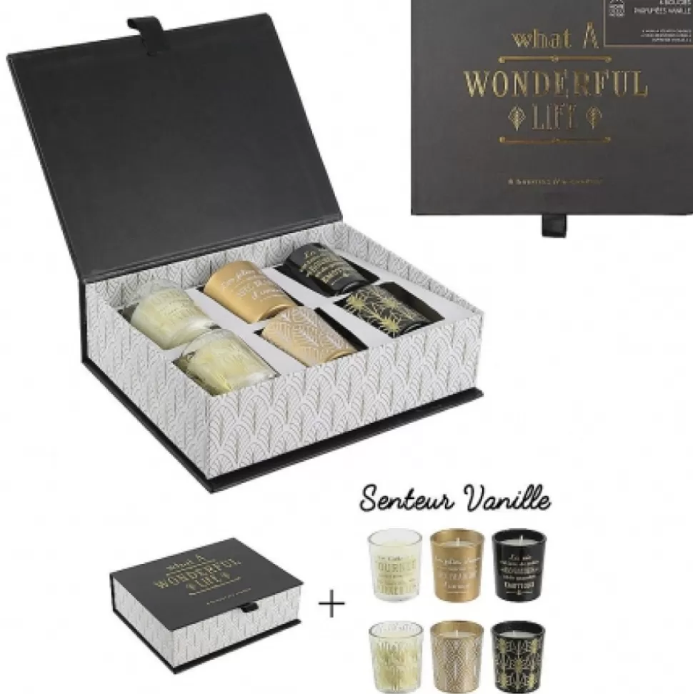 Flash Sale Bougie Parfumee Coffret Noir Home Déco Art Déco-Cado