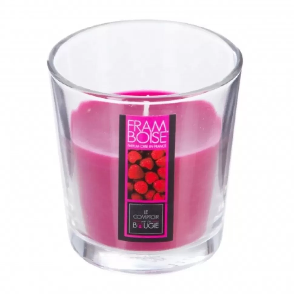 Shop Bougie Parfumee Framboise 90 Gr Déco-Cado