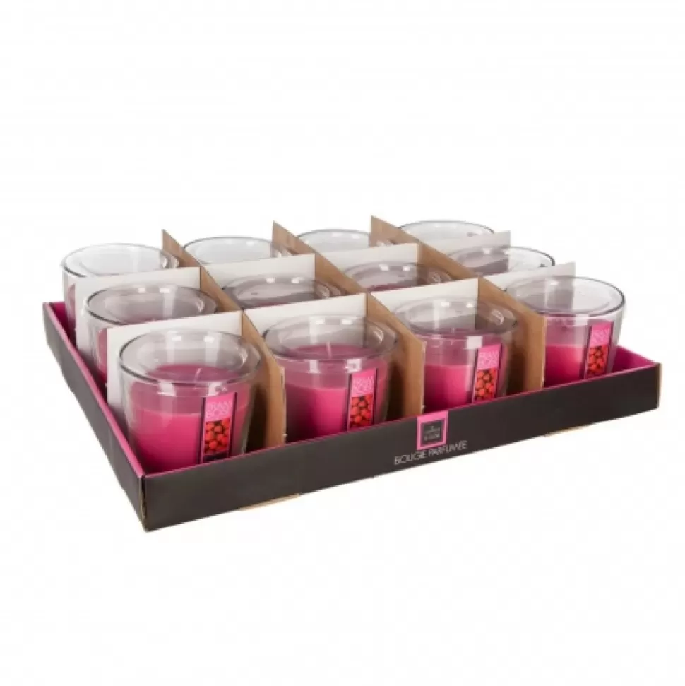 Shop Bougie Parfumee Framboise 90 Gr Déco-Cado