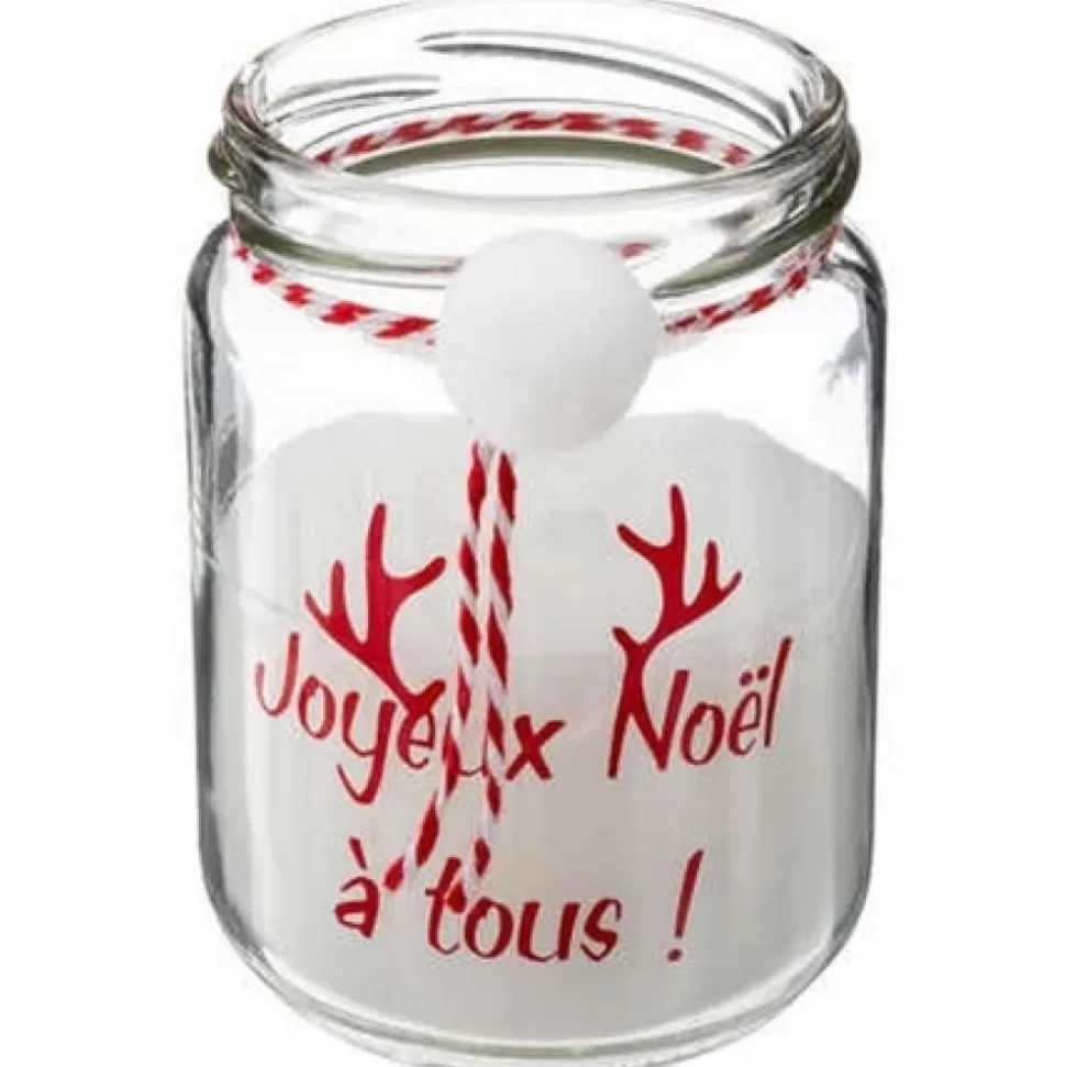 Cheap Bougie Pompon De Noël 120G Rouge Et Blanche Accessoires Et Décorations De Noël