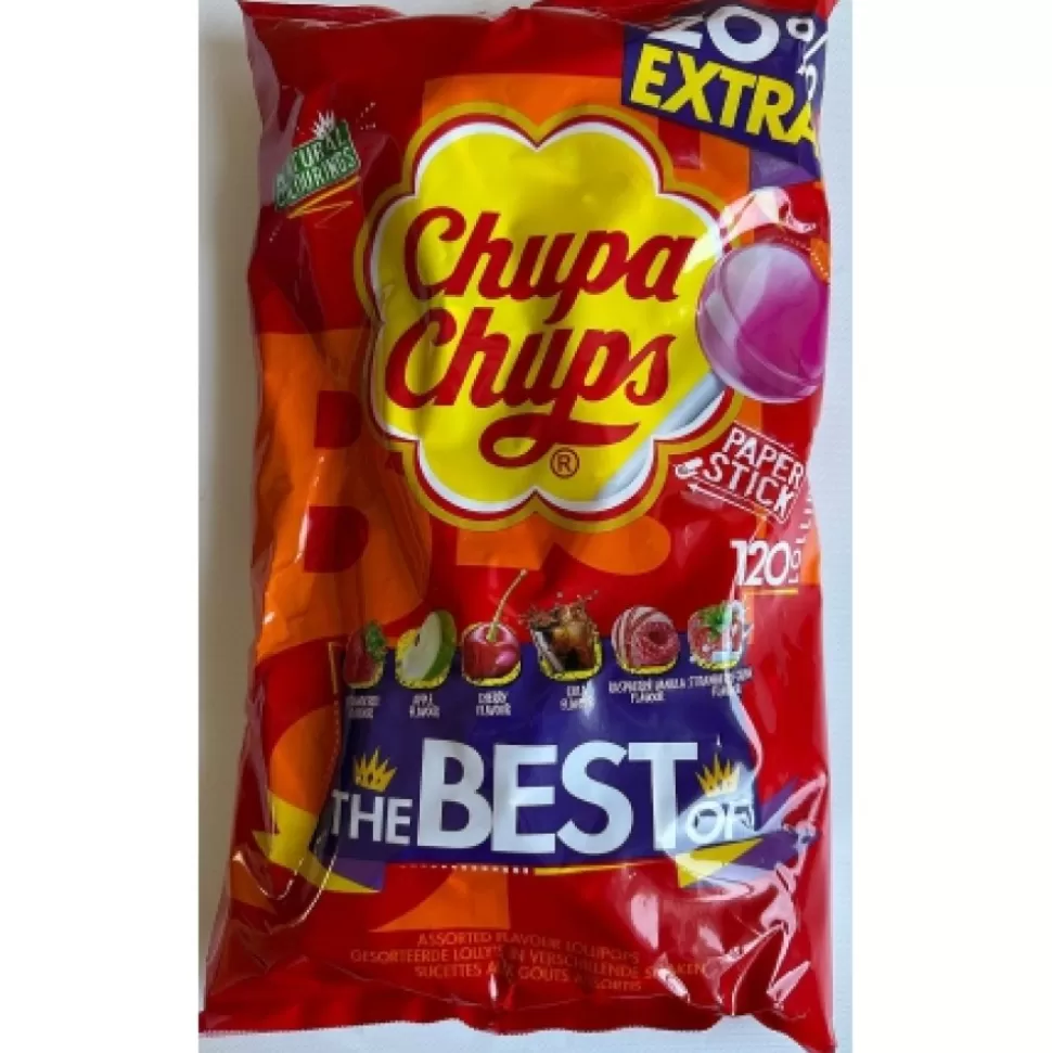 Discount Chupa Chups Milti Parfums En Sachet De 120 Pieces Bonbons, Sucettes, R Glisses Am Ricains....