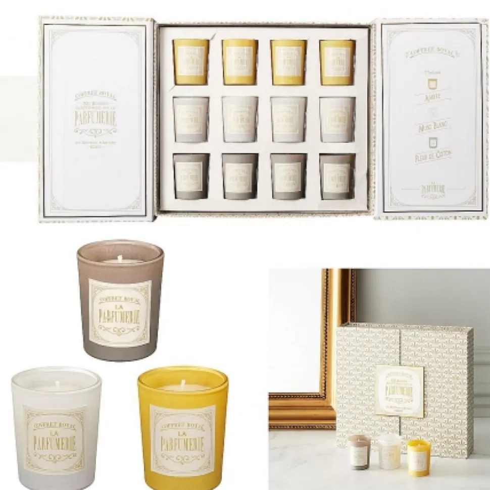 Cheap Coffret 12 Bougies Parfumees Déco-Cado