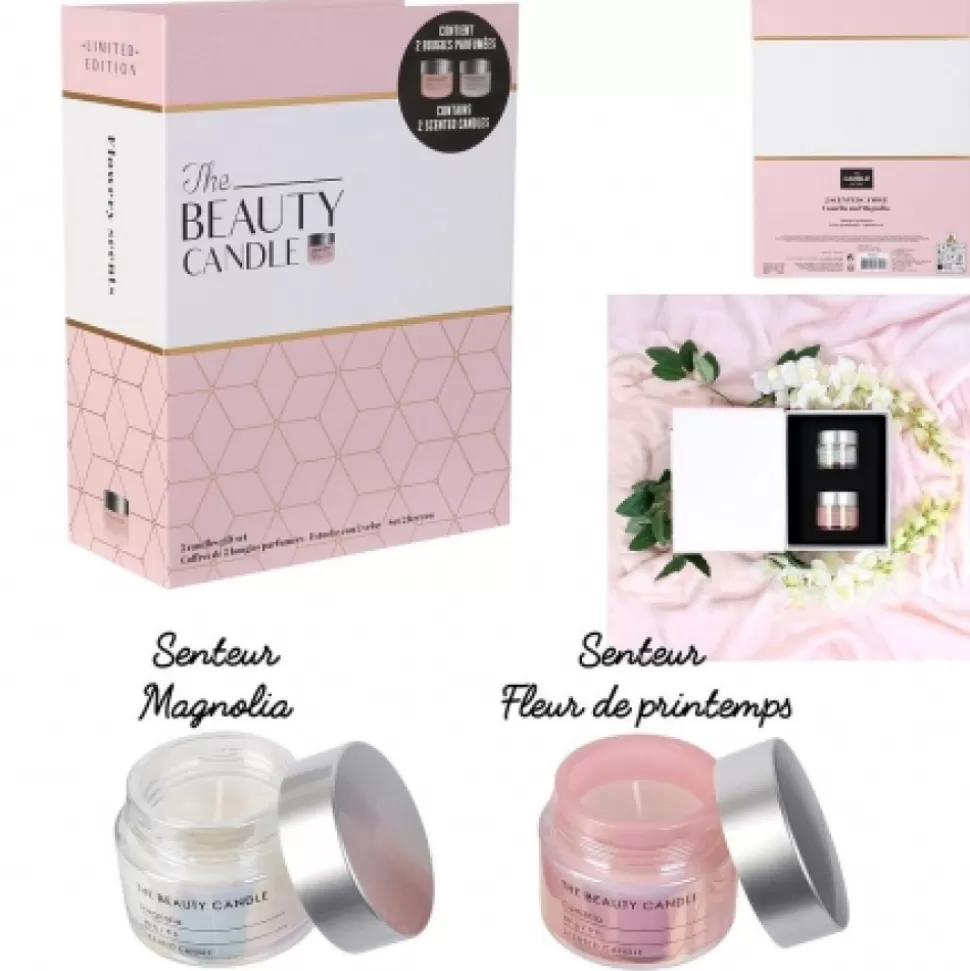 Store Coffret 2 Bougies Parfumees Déco-Cado