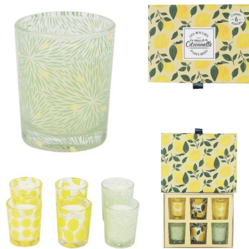 Clearance Coffret 6 Bougies Citronnelle Déco-Cado