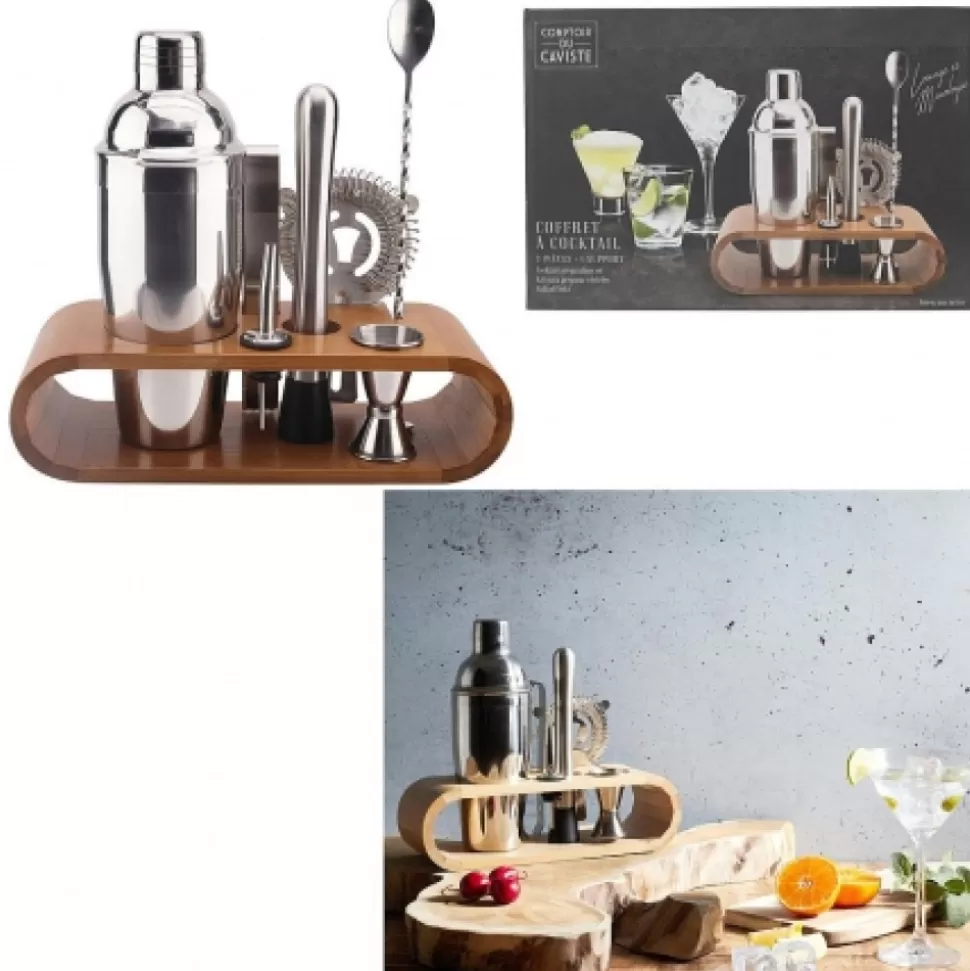 Flash Sale Coffret A Cocktail Support Bambou Déco-Cado