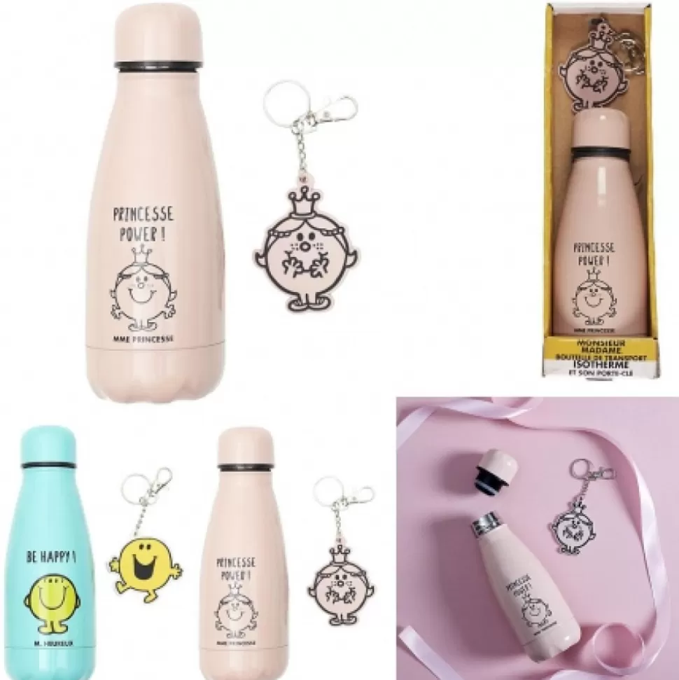 Store Coffret Bouteille Isotherme 26Cl Et Porte-Cles Monsieur Madame