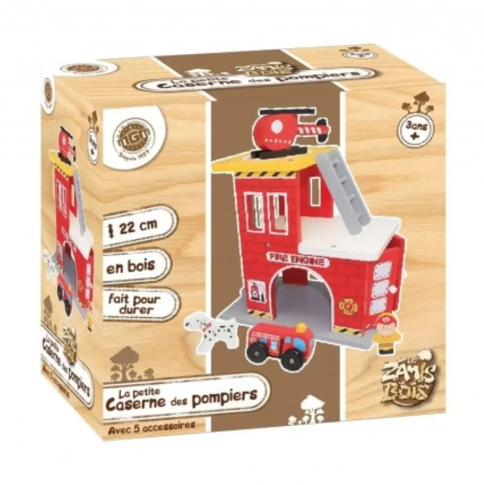 Best Sale Coffret Caserne Pompier Bois Jouets Et Jeux En Bois