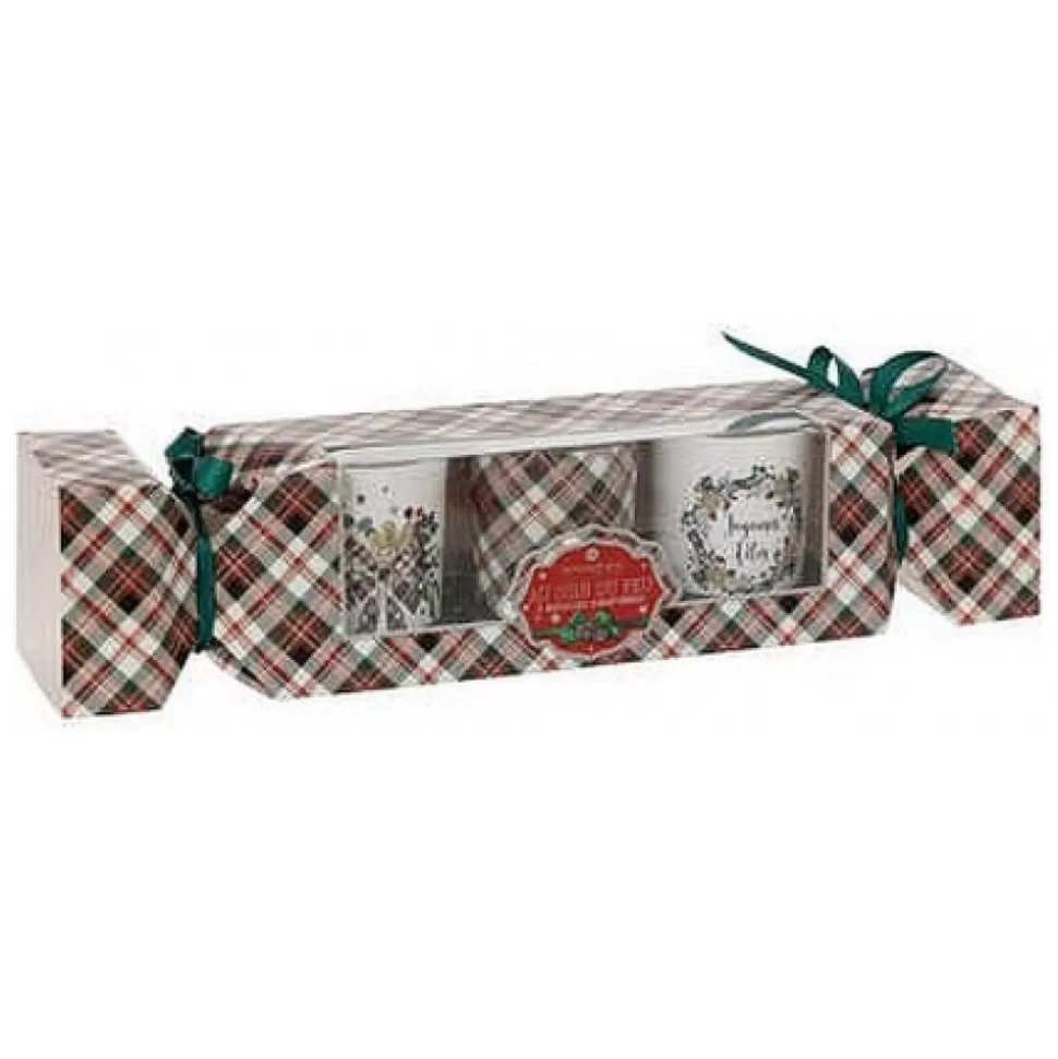 Discount Coffret Crackers 3 Bougies Accessoires Et Décorations De Noël