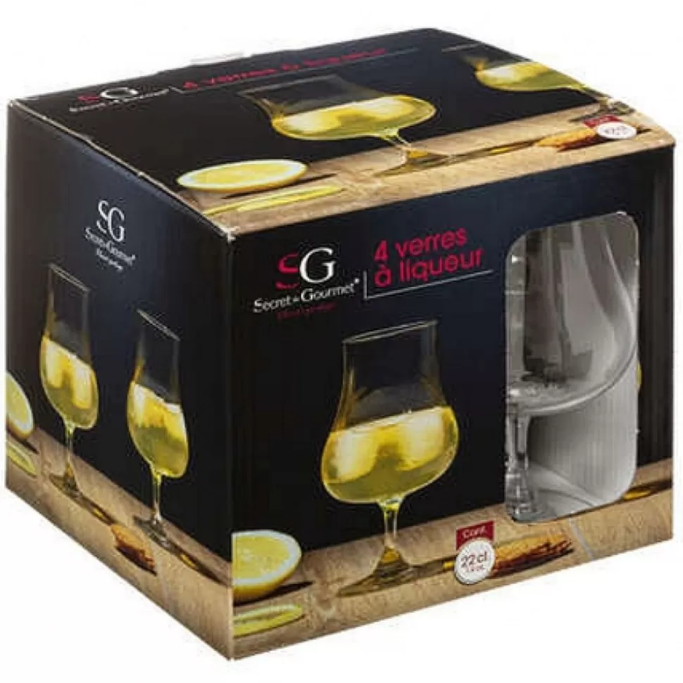 Sale Coffret De 4 Verres Liqueur 22 Cl Déco-Cado