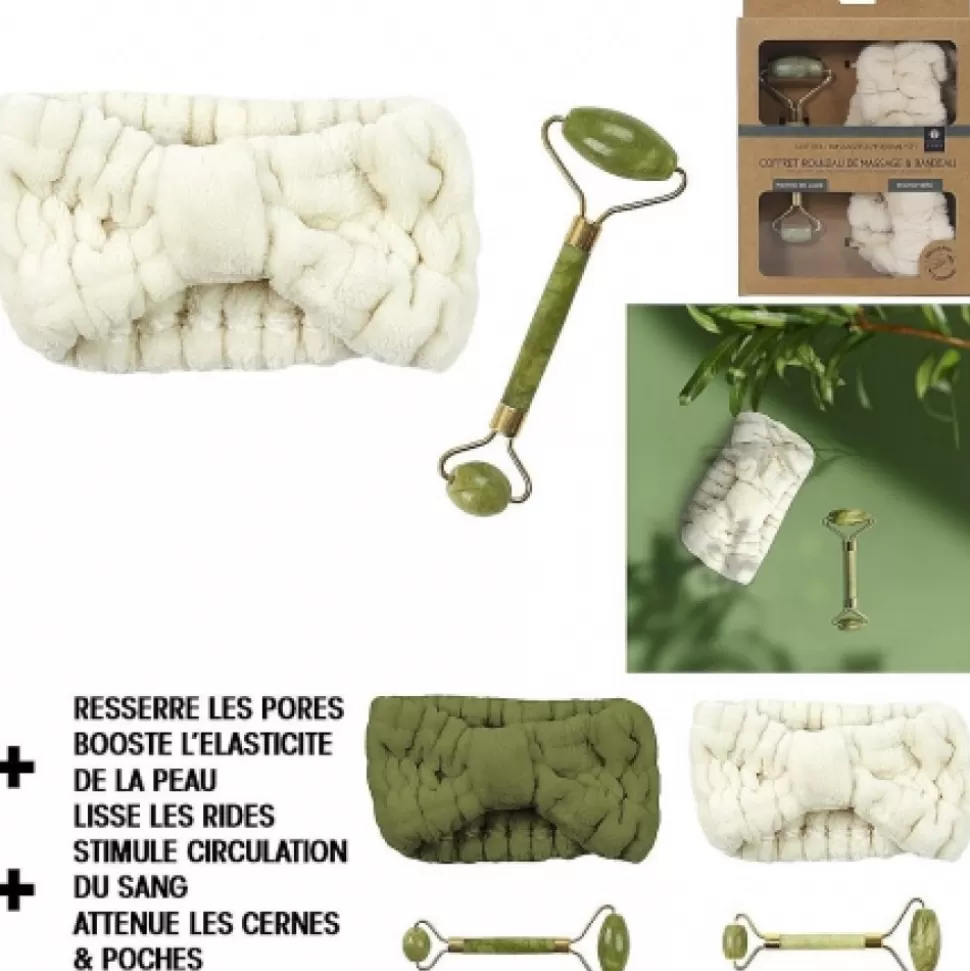 Store Coffret Masseur Jade Et Bandeau Déco-Cado