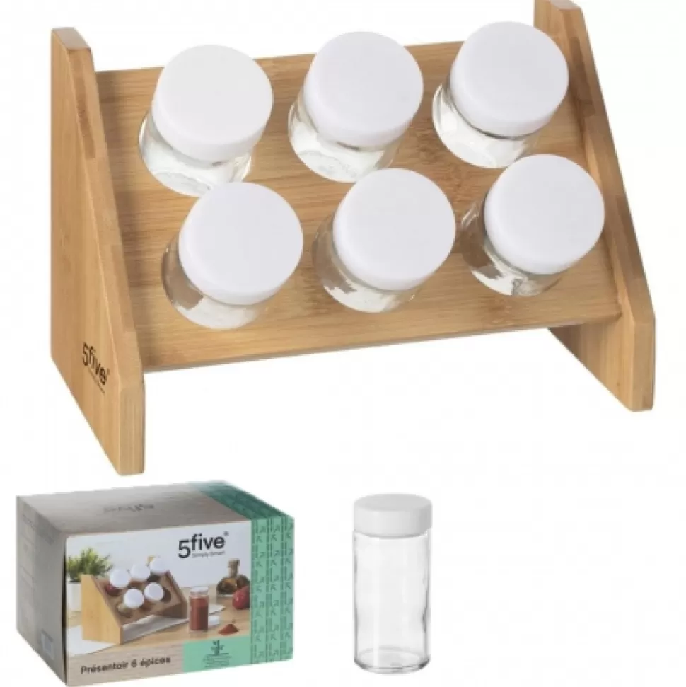 Shop Coffret Presentoir 6 Pots A Epices Déco-Cado