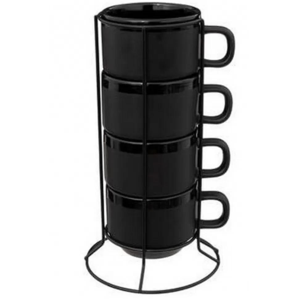 Flash Sale Coffret Rack 4 Mugs Alpha 22 Cl Déco-Cado