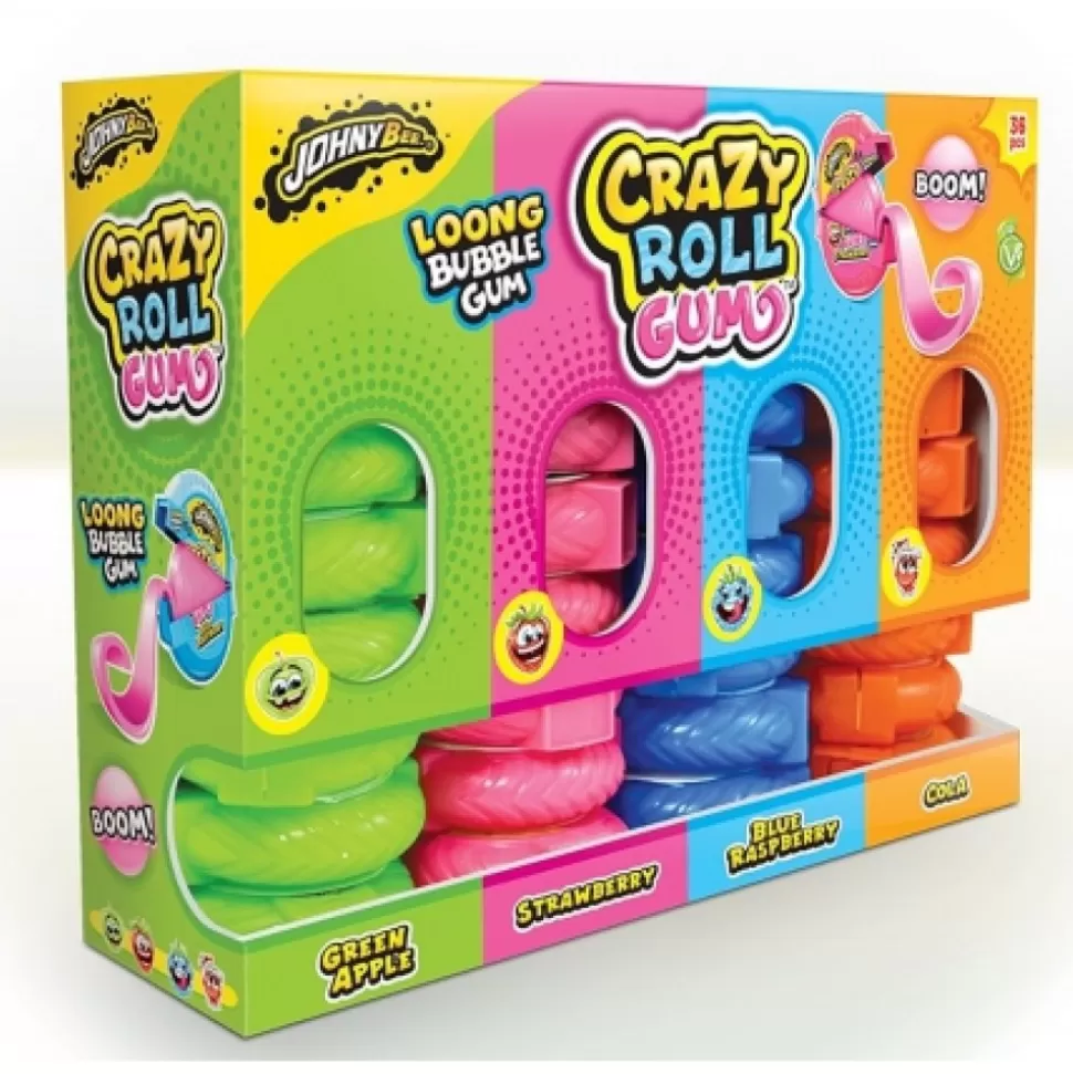 Shop Crazy Roll Gum Johny Bee Bonbons, Sucettes, R Glisses Am Ricains....