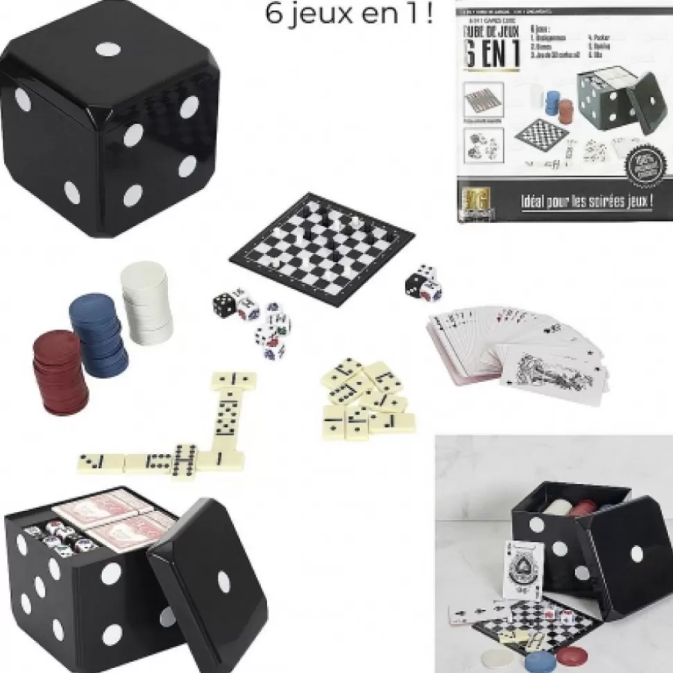 Sale Cube De Jeux 6 En 1 Déco-Cado