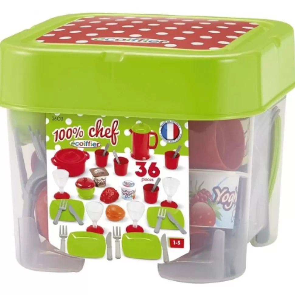 Hot Dinettes 36 Pieces Ecoiffier Jouets Et Jeux En Bois