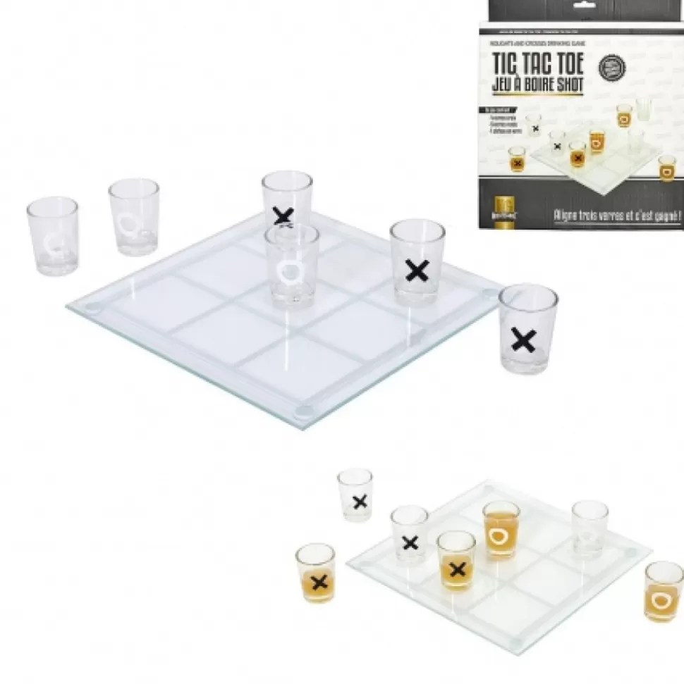 Best Jeu A Boire Tic Tac Toe En Verre Déco-Cado