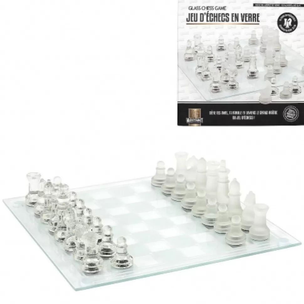 Shop Jeu D Echecs Verre 25X25 Cm Déco-Cado