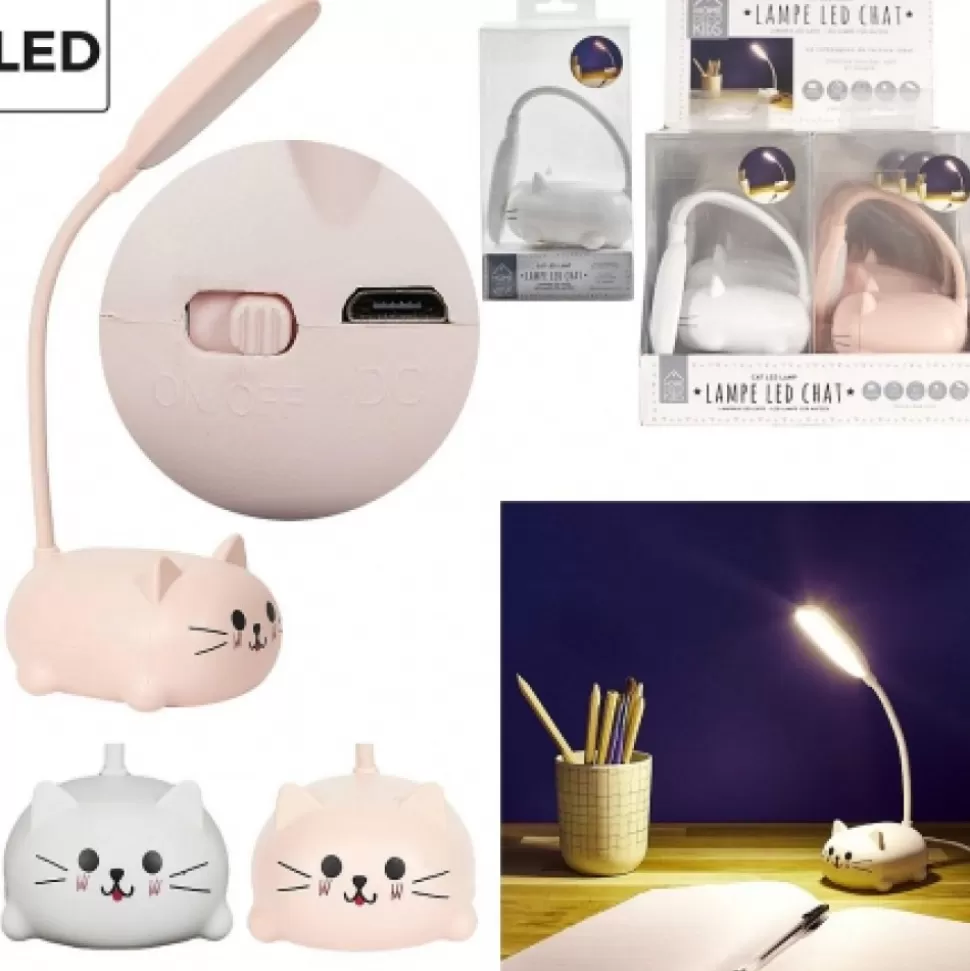 Fashion Lampe Veilleuse Led Chat Déco-Cado