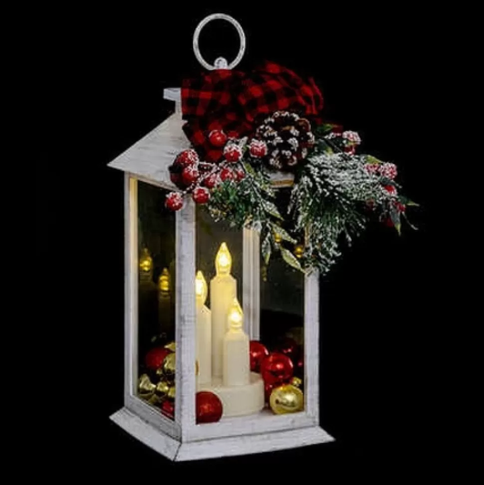 Discount Lanterne Déco Lumineuse H 29 Cm Accessoires Et Décorations De Noël