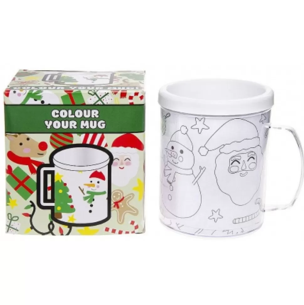 Fashion Mug A Colorier Déco Noël Contenants De Noël