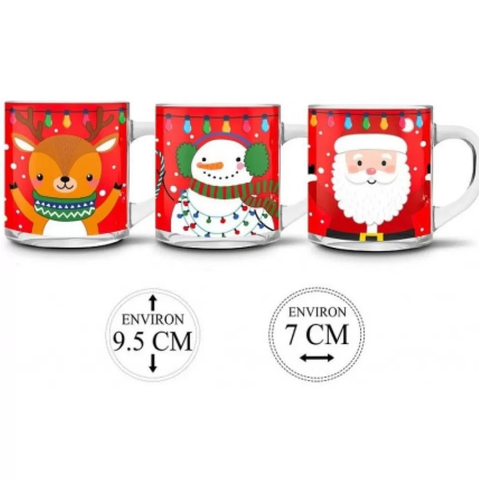 Clearance Mugs De Noël En Verre Contenants De Noël