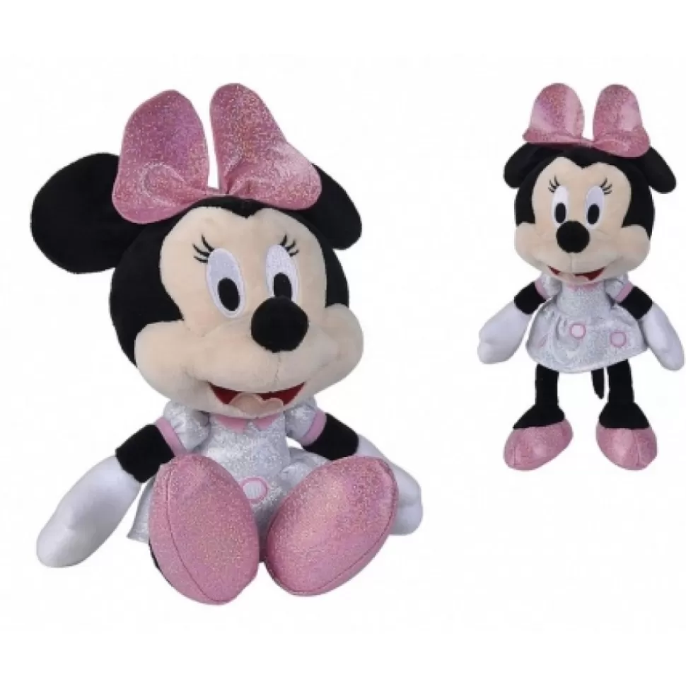 New Peluche Disney Sparkly Minnie 25 Cm Mickey - Minnie