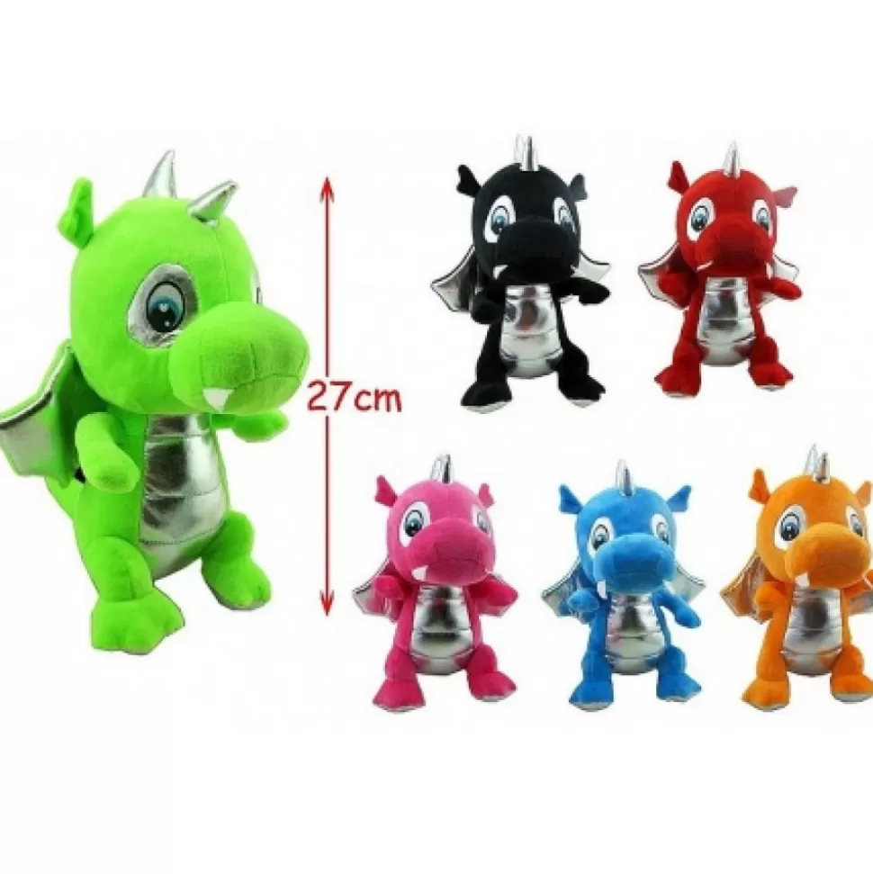 Hot Peluche Dragon Assis 27 Cm Peluches Traditionnelles