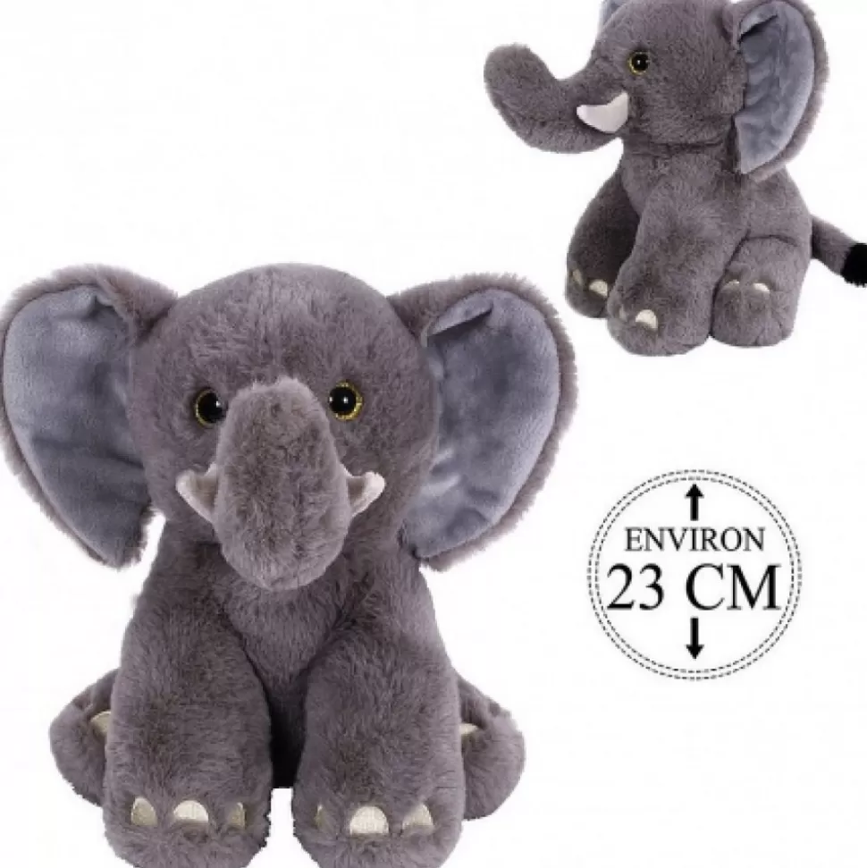 Store Peluche Elephant 23 Cm Peluches Traditionnelles