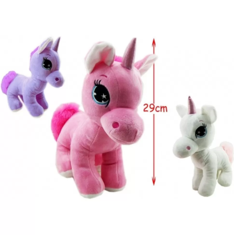 Shop Peluche Licorne Assise 29 Cm Peluches Traditionnelles