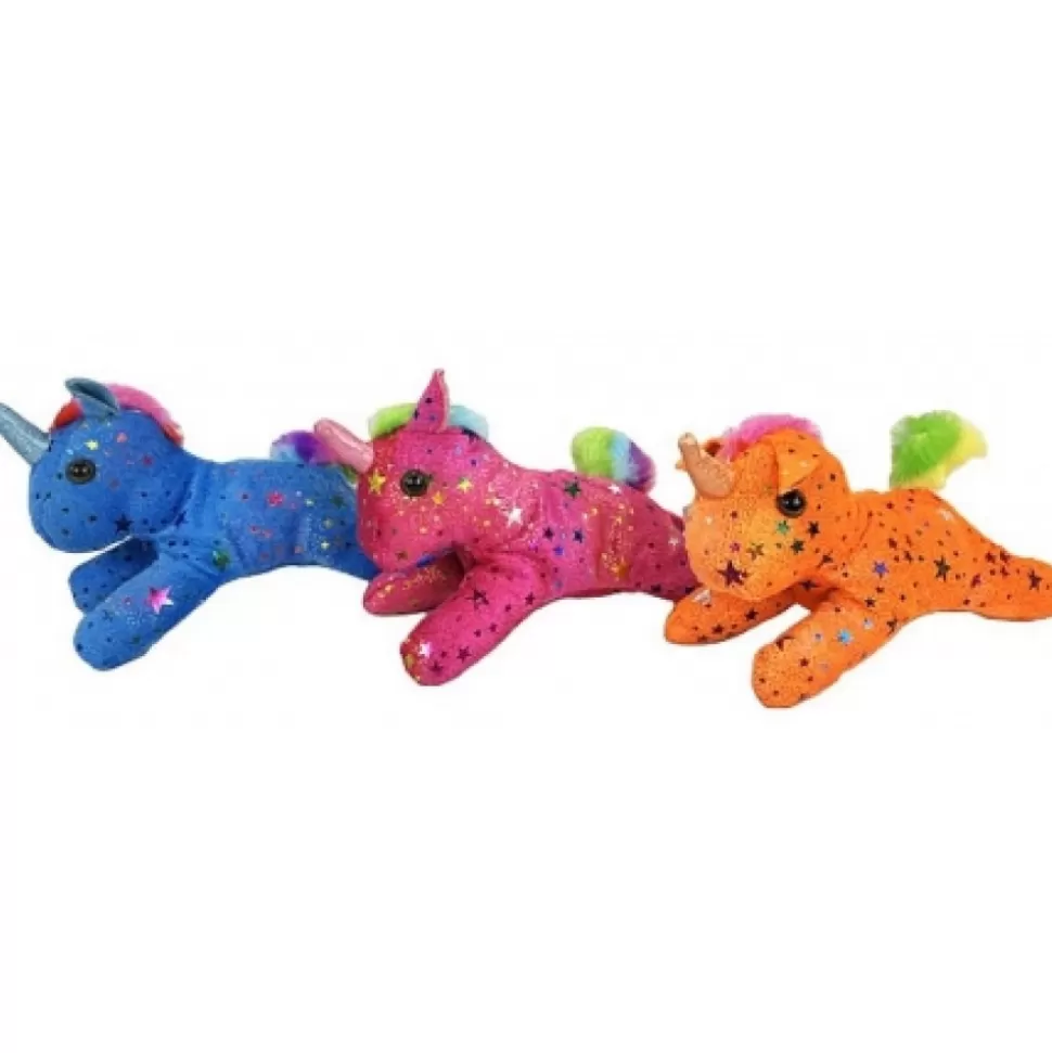 Sale Peluche Licorne Fluo 23 Cm Peluches Traditionnelles