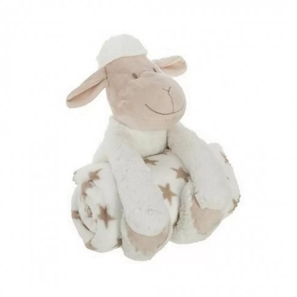 Discount Peluche Mouton Avec Un Plaid Peluches Traditionnelles