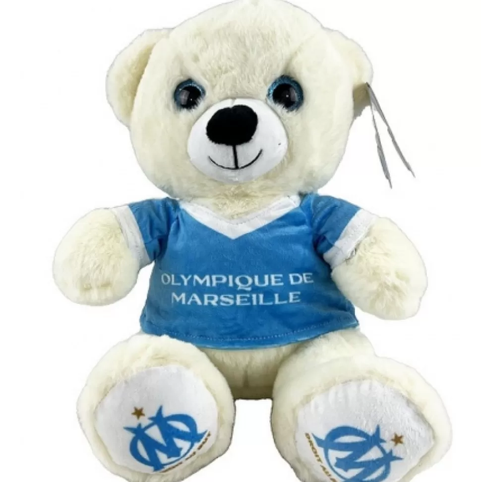 Shop Peluche Om Ours 28 Cm Olympique De Marseille Peluches Licences