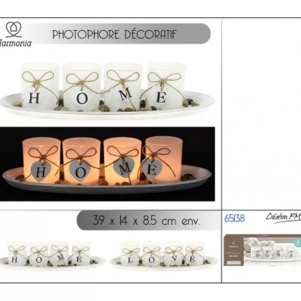Cheap Photophore D Coratif Pour 4 Bougies Chauffe-Plats Déco-Cado