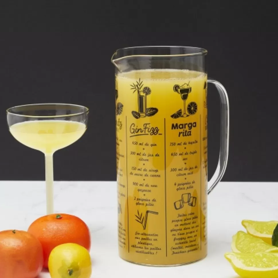 Fashion Pichet Avec Recette Cocktail 2L Déco-Cado