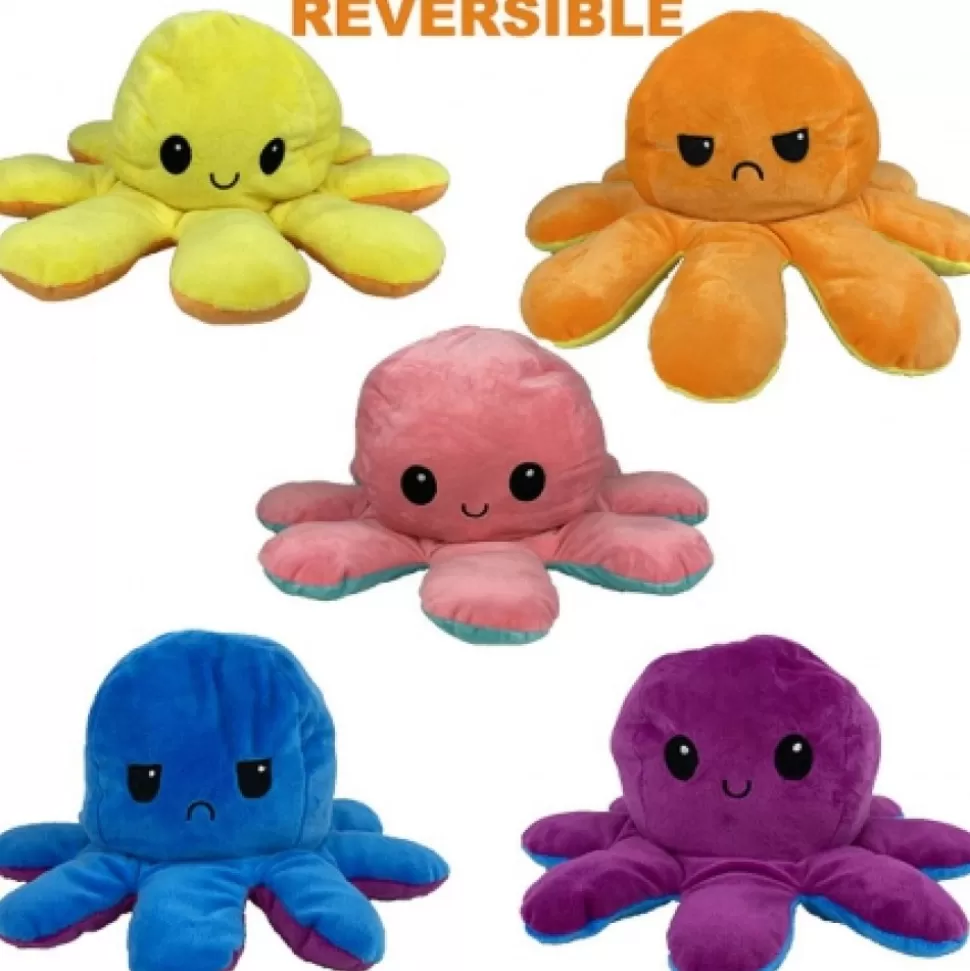 Store Pieuvre Reversible 27 Cm Peluches Traditionnelles