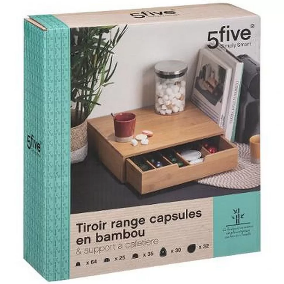 Clearance Porte Capsules Tiroir Bambou Déco-Cado