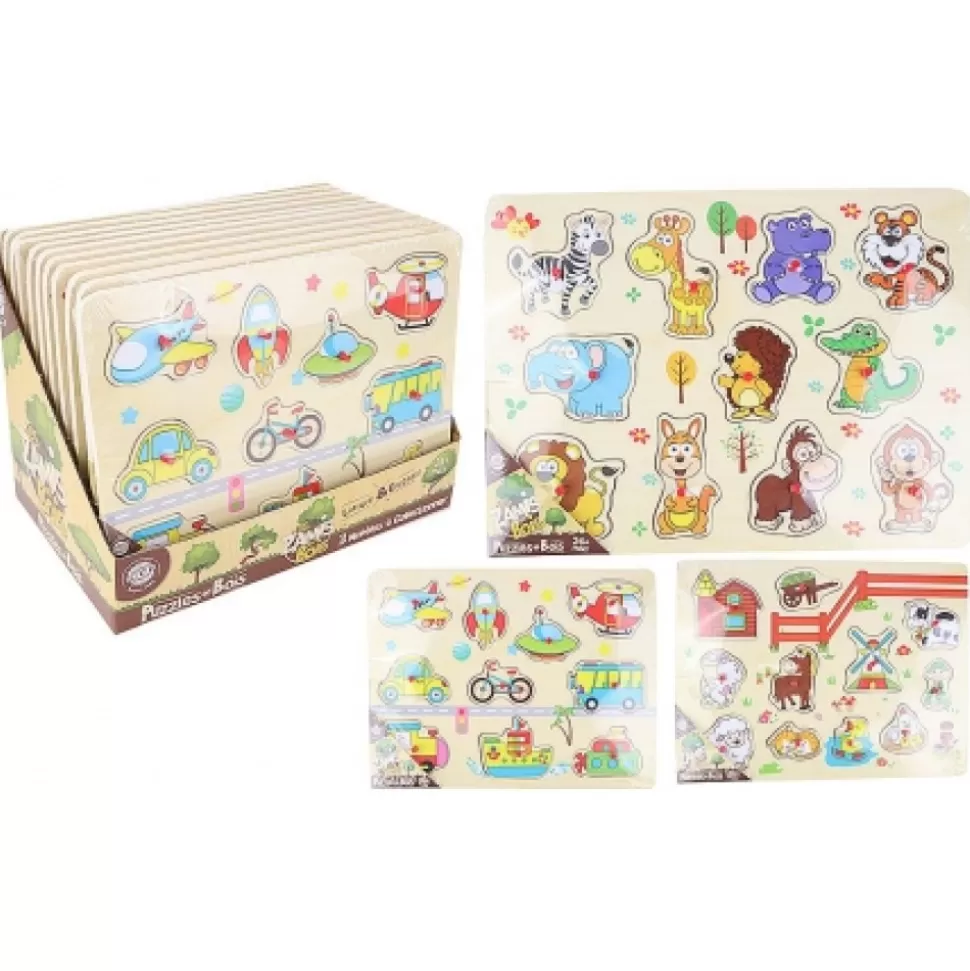 Clearance Puzzles Bois Animaux Et Vehicules Jouets Et Jeux En Bois