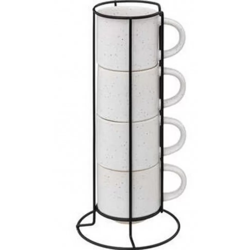 Online Rack 4 Mugs S Lana Blanc 20 Cl Déco-Cado