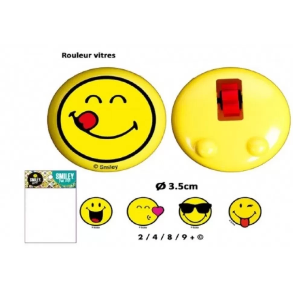 Store Rouleur Sticky Vitres Smiley 3.5 Cm Smiley