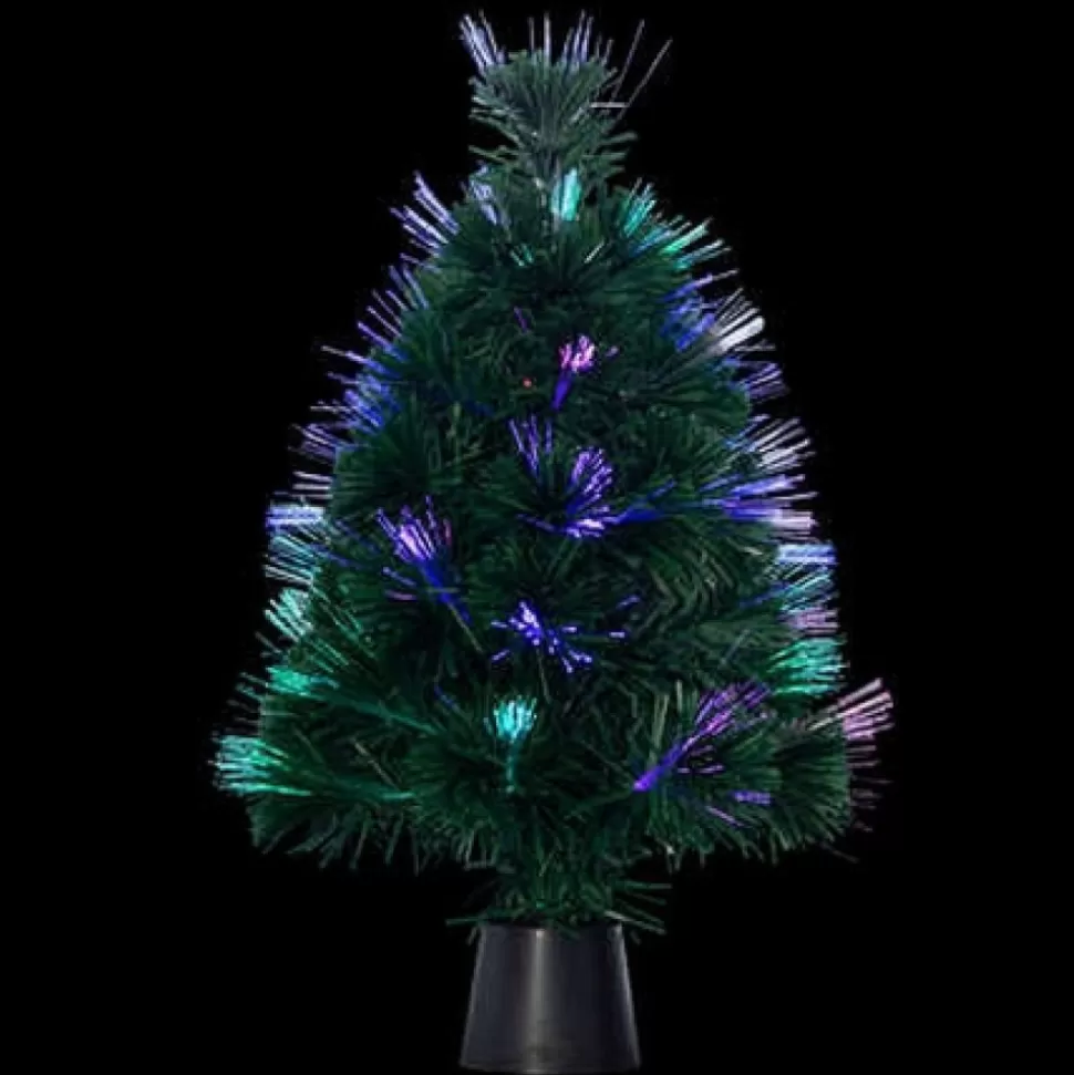 Flash Sale Sapin Fibres Lumieres 45 Cm Accessoires Et Décorations De Noël