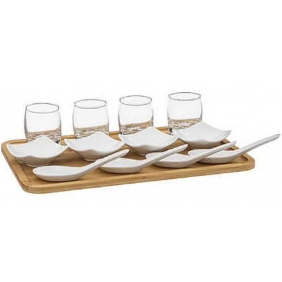 Clearance Set Aperitif Bambou 13 Pieces Déco-Cado