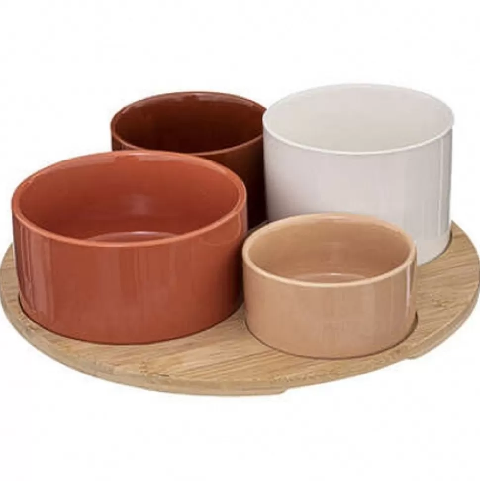 Hot Set Aperitif Bambou Alicante 5 Pieces Déco-Cado