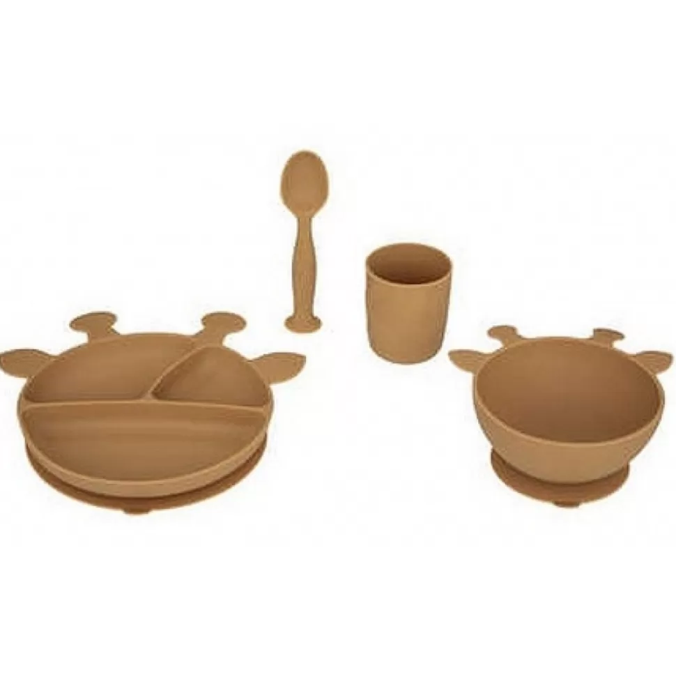 Outlet Set Repas Silicone Girafe Déco-Cado