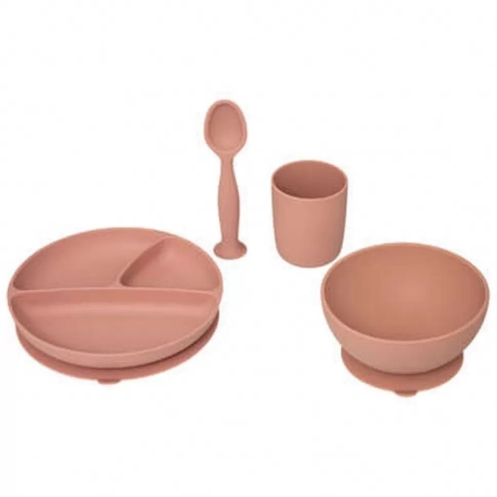 Clearance Set Repas Silicone Terracota Déco-Cado