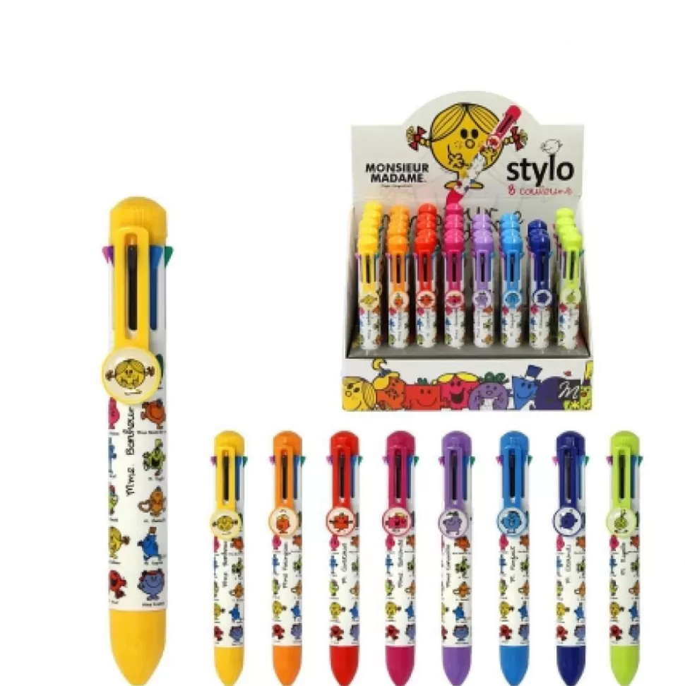 Cheap Stylo 8 Couleurs Mr Mme Monsieur Madame