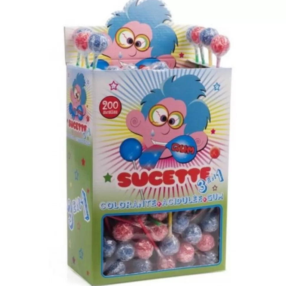 Best Sale Sucettes 3En1 Colorante,Acidulee,Gum Bonbons, Sucettes, R Glisses Am Ricains....