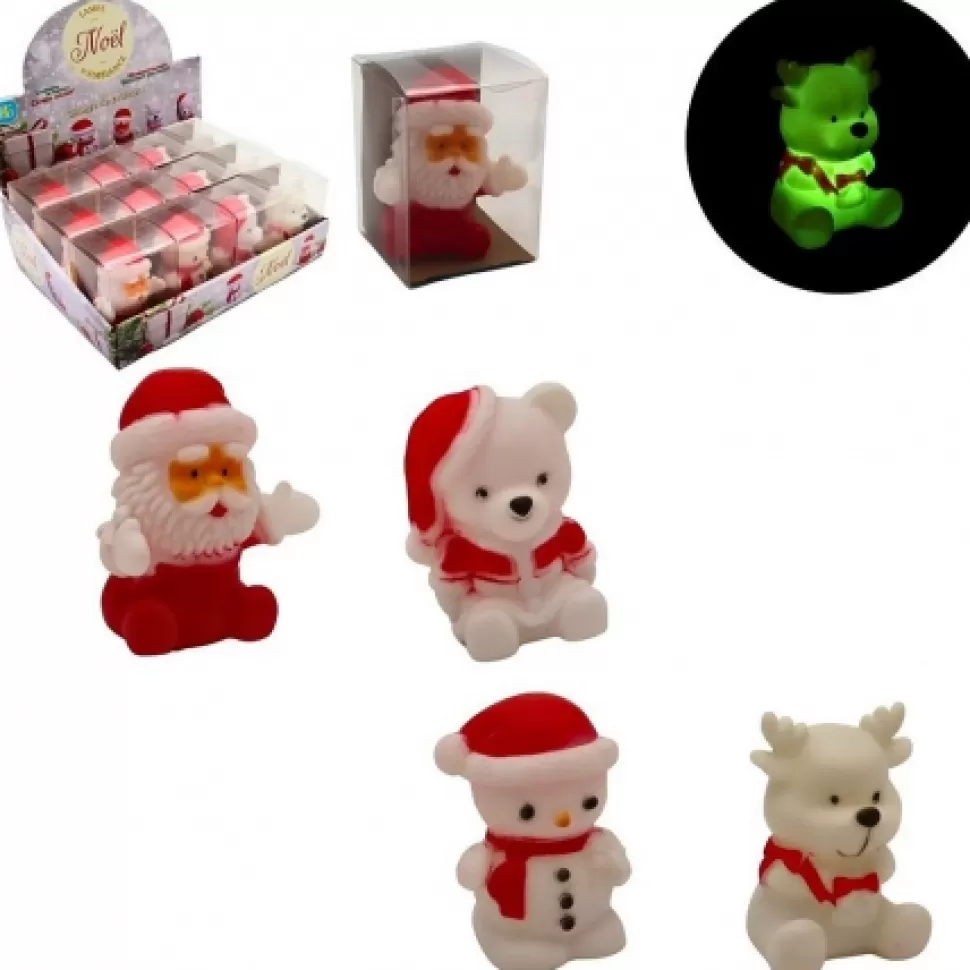 Clearance Sujet De Noël Lumineux 8 Cm Accessoires Et Décorations De Noël