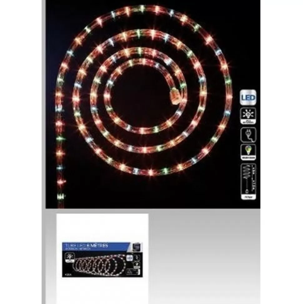 Discount Tube Exterieur Et Interieur Led 6 Metres Multicolor Accessoires Et Décorations De Noël